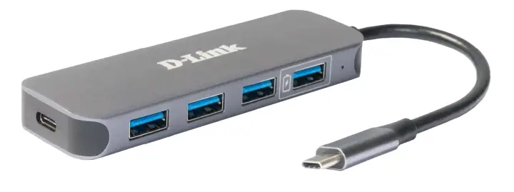 DUB-2340 hub de interfaz USB Tipo C 5000 Mbit/s Gris
