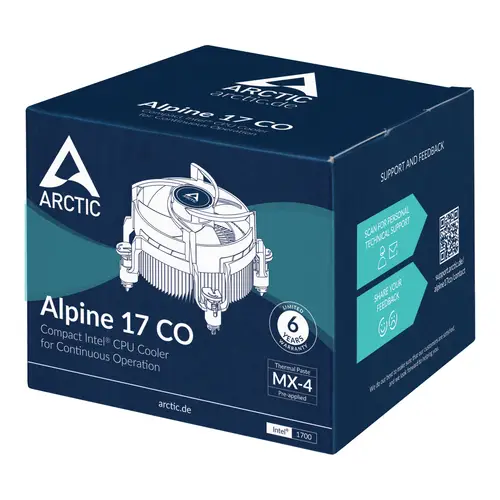Alpine 17 CO Procesador Refrigerador de aire 9,2 cm Negro, Plata 1 pieza(s) - Imagen 7