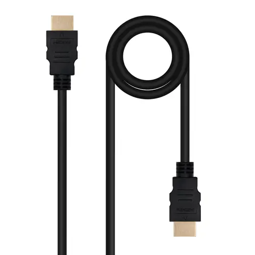 Cable HDMI V2.0 4K@60Hz 18Gbps A/M-A/M, 0.5 m, Negro - Imagen 1