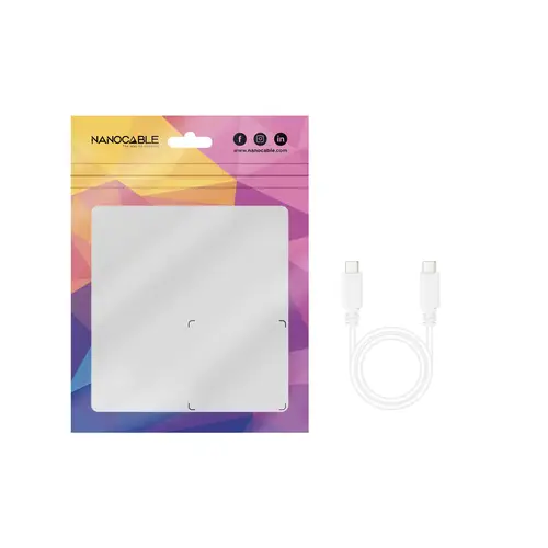Cable USB 2.0 3A, tipo USB-C/M-USB-C/M, Blanco, 1.5 m - Imagen 6