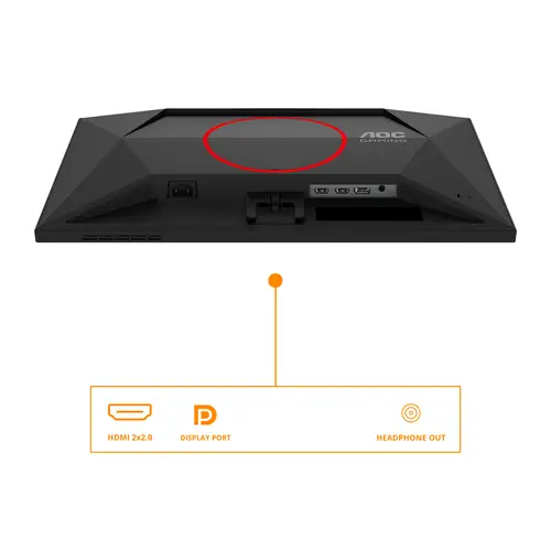 G4 25G4SRE pantalla para PC 62,2 cm (24.5") 1920 x 1080 Pixeles Full HD LED Negro, Rojo - Imagen 3