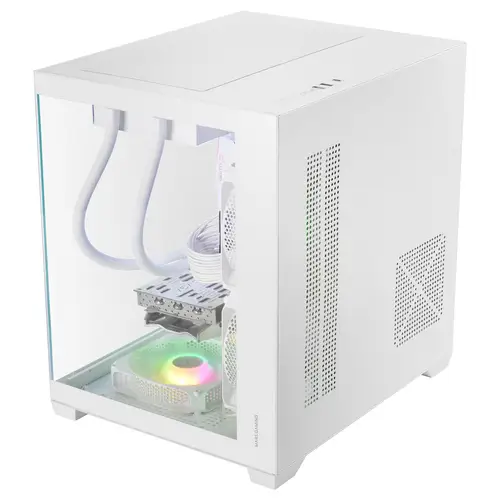 MCVIEW3W carcasa de ordenador Mini Tower Blanco - Imagen 4