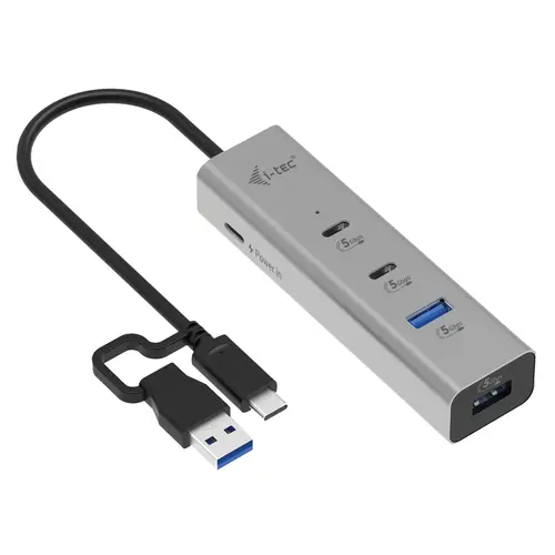 Metal Universal Charging HUB 2xUSB-C + 2x USB-A Port + Power Delivery 85W - Imagen 1