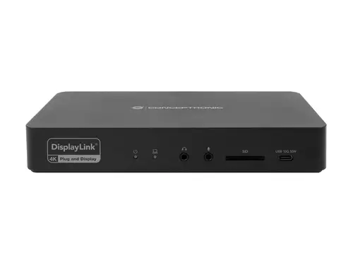 DONN31B base para portátil y replicador de puertos Alámbrico USB 3.2 Gen 2 (3.1 Gen 2) Type-C Negro - Imagen 2