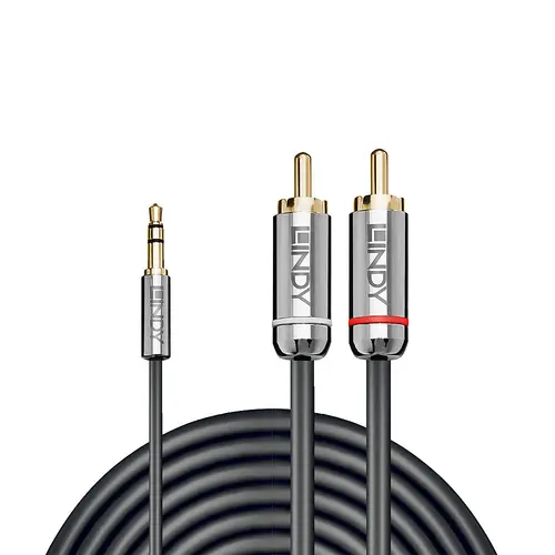 35333 cable de audio 1 m 3,5mm 2 x RCA Antracita - Imagen 2