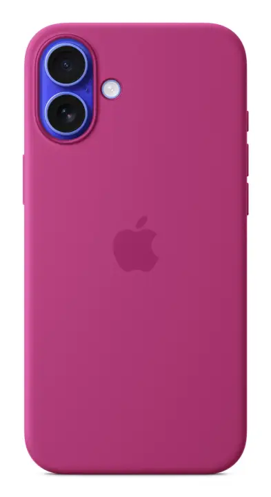 Funda de silicona con MagSafe para el iPhone 16 Plus - Fucsia