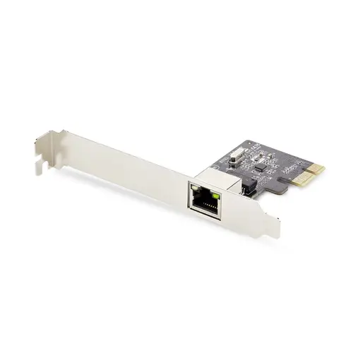 Tarjeta de Red PCI Express de 1 Puerto Gigabit - Adaptador Ethernet PCIe RJ45 - 10/100/1000Mbps - Tarjeta LAN - Realtek RTL8111H - Windows y Linux - TAA - Imagen 1