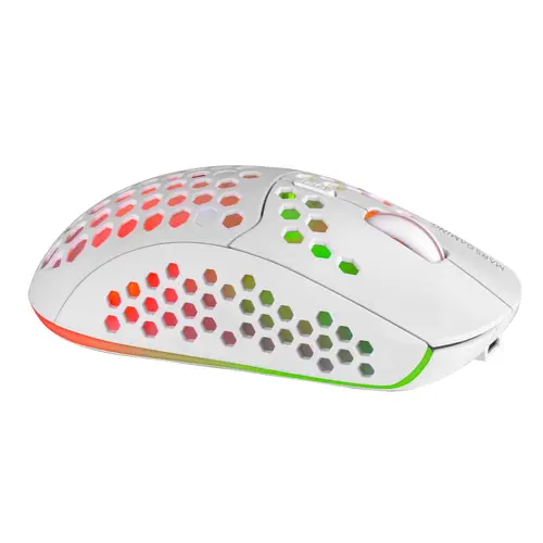 MMW3W, Ratón Gaming Inalámbrico, RGB Flow, Ultraligero 79 g, 3200 DPI, Blanco - Imagen 2