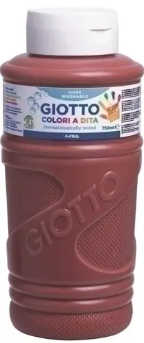 PINTURA DEDOS GIOTTO 750 ml MARRON