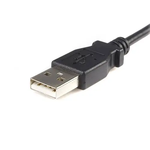 Cable Adaptador de 2m USB A Macho a Micro USB B Macho para Teléfono Móvil Carga y Datos - Negro - Imagen 3