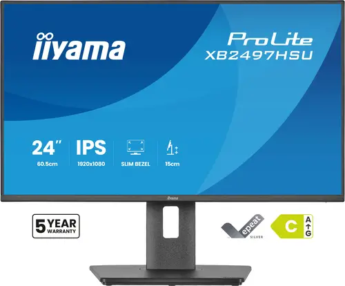 ProLite XB2497HSU-B1 pantalla para PC 60,5 cm (23.8") 1920 x 1080 Pixeles Full HD LED Negro - Imagen 2