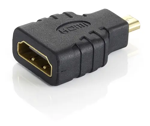 118915 cambiador de género para cable microHDMI HDMI Negro - Imagen 1