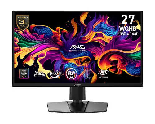 MAG 272QP QD-OLED X24 pantalla para PC 67,3 cm (26.5") 2560 x 1440 Pixeles Wide Quad HD Negro - Imagen 1
