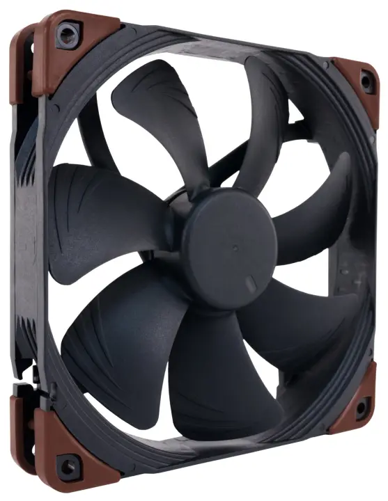 NF-A14 INDUSTRIALPPC-2000 IP67 PWM Carcasa del ordenador Ventilador 14 cm Negro, Marrón