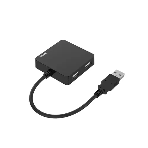 HUB USB 2.0 con 4 Puertos (Concentrador USB con 4 USB A, Compacto, Transferencia de Datos hasta 480 Mbits/s), Color Negro - Imagen 2