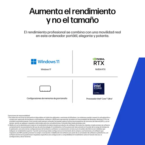 ZBook 8 G1i 16 Wolf Pro Security Edition - Data Science Intel Core Ultra 7 265H Estación de trabajo móvil 40,6 cm (16") Pantalla táctil WUXGA 32 GB DDR5-SDRAM 1 TB SSD NVIDIA RTX 500 Ada Wi-Fi 7 (802.11be) Windows 11 Pro AI PC, AI Workstation Plata - Imagen 3