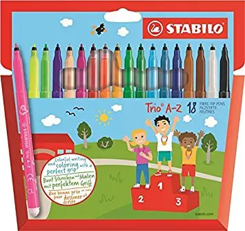 Trio AZ rotulador Fino Multicolor 18 pieza(s)