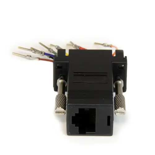 Adaptador Conversor Modular Serie de DB9 a RJ45 - Macho a Hembra - Imagen 2