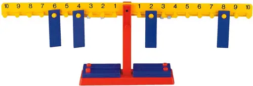 JUEGO BALANZA NUMERICA 20 PESAS , 10 COLGADORES MINILAND 95030