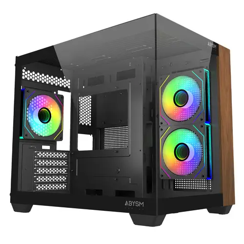 Caja M-ATX Danube Sava Nature 285C Black - Imagen 3
