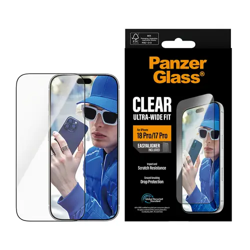 ® Screen Protector iPhone 18 Pro | 17 Pro | Ultra-Wide Fit w. EasyAligner Protector de pantalla 1 pieza(s) - Imagen 2