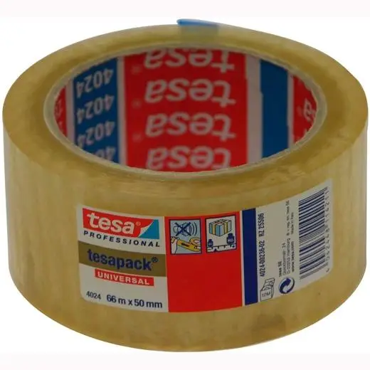 TESA CINTA DE EMBALAJE DE POLIOLEFINA TESAPACK C/ETIQUETA 66MX50M..