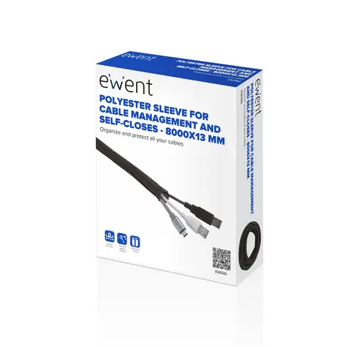 EW1561 organizador de cables Universal Pasacables Negro 1 pieza(s) - Imagen 2