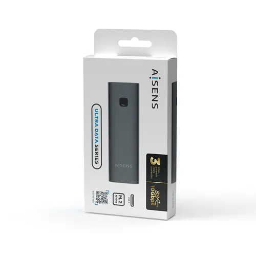 Caja Externa M.2 (NGFF) ASM2-021GR NVMe a USB3.2 GEN2, Gris - Imagen 6