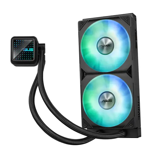 Prime LC 240 ARGB Carcasa del ordenador Sistema de refrigeración líquida todo en uno 12 cm Negro - Imagen 4