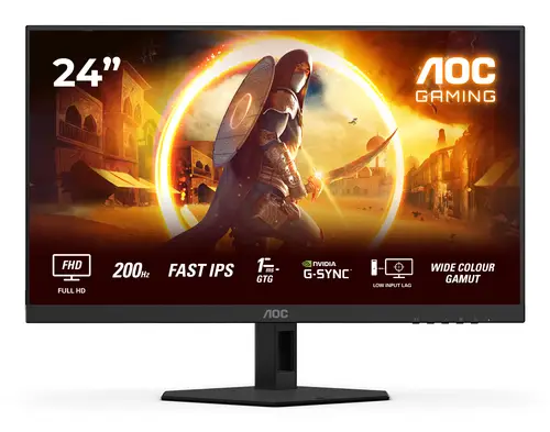 G4 24G4HRE pantalla para PC 60,5 cm (23.8") 1920 x 1080 Pixeles Full HD LED Negro, Rojo - Imagen 1