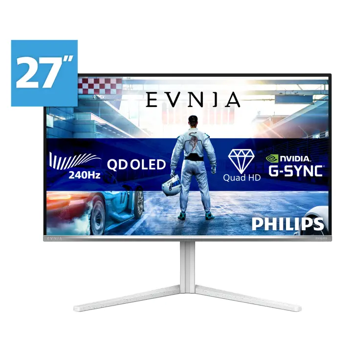 Evnia 6000 27M2N6501L/00 pantalla para PC 67,3 cm (26.5") 2560 x 1440 Pixeles Quad HD QD-OLED Blanco