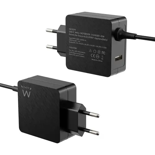 EW3979 cargador de dispositivo móvil Portátil Negro Corriente alterna Carga rápida Interior - Imagen 2