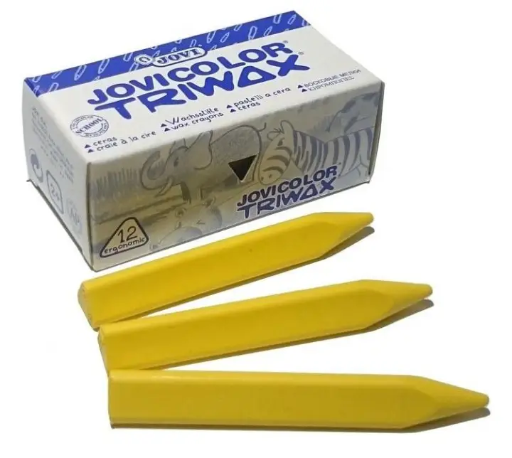 ESTUCHE 12 CERAS JOVICOLOR TRIWAX 97301 AMARILLO