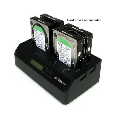 Clonador Borrador Autónomo USB 3.0 / eSATA a SATA de 4 Bahías para Discos Duros y SSDs 1:3 - Docking Station - Sanitizador - Imagen 4