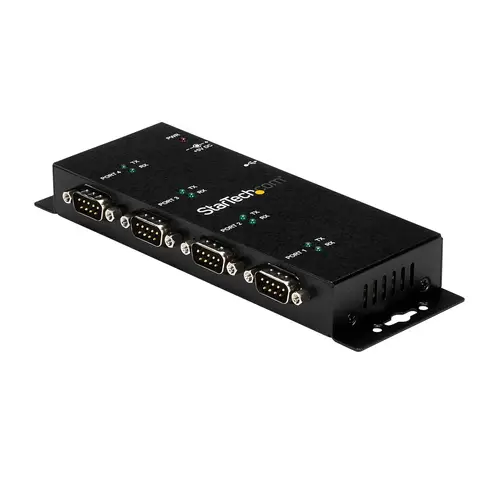 Concentrador Adaptador USB a Serie RS232 DB9 4 Puertos  Riel DIN Industrial y Montaje en Pared - Imagen 2