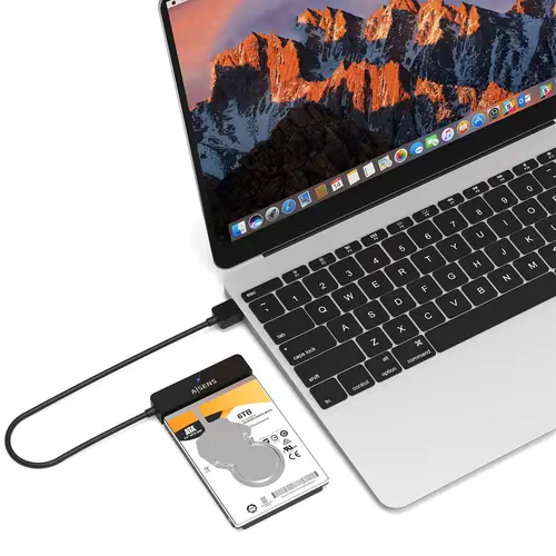 Adaptador SATA a USB-A USB3.0/USB3.1 Gen1 para Discos Duros 2.5?, Negro - Imagen 4