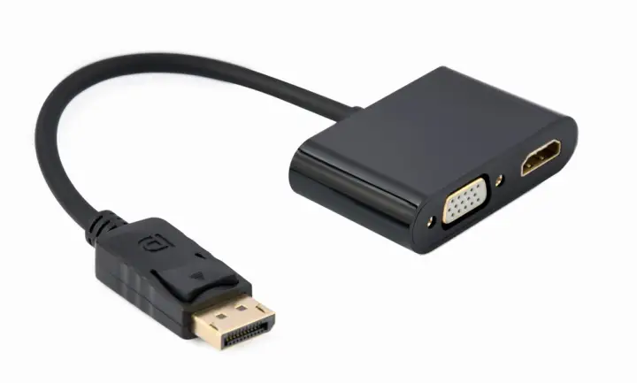 A-DPM-HDMIFVGAF-01 cable DisplayPort 0,1 m Negro