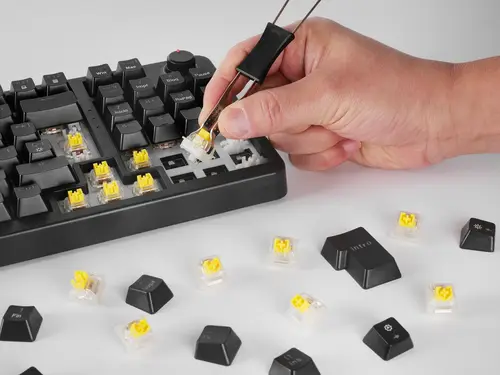 MKPROYES teclado Juego USB QWERTY Español Negro - Imagen 3