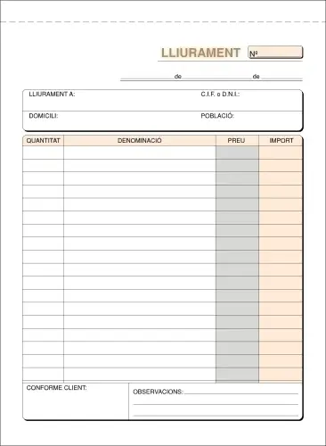 TALON. CAT. ENTREGAS 4º NATURAL LOAN
