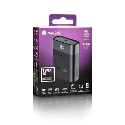 NGS BATERIA EXTERNA PORTATIL CARGA RAPIDA 22,5W - Imagen 7
