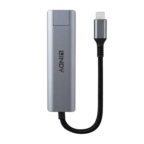 43422 hub de interfaz USB 3.2 Gen 2 (3.1 Gen 2) Type-C 10000 Mbit/s Gris - Imagen 4