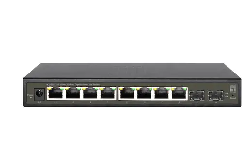GES-2110 switch Gestionado L2 Gigabit Ethernet (10/100/1000) Negro - Imagen 1