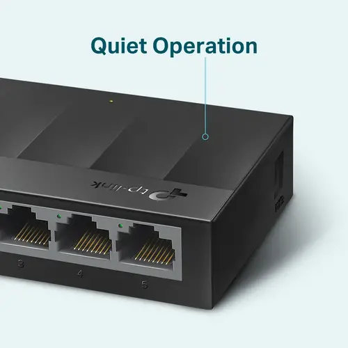 LS1005G switch No administrado Gigabit Ethernet (10/100/1000) Negro - Imagen 4