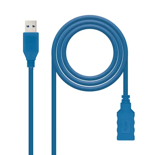 10.01.0901-BL cable USB USB 3.2 Gen 1 (3.1 Gen 1) 1 m USB A Azul - Imagen 1