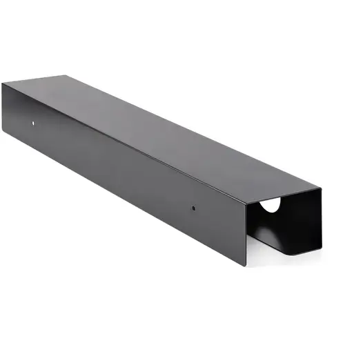 Bandeja para Gestión de Cableado para Debajo del Escritorio - Organizador de Cableado Tipo Bandeja para Escritorio de Pie - Estante para Cables o Regleta de Alimentación - 59cm x 11cm - Imagen 2