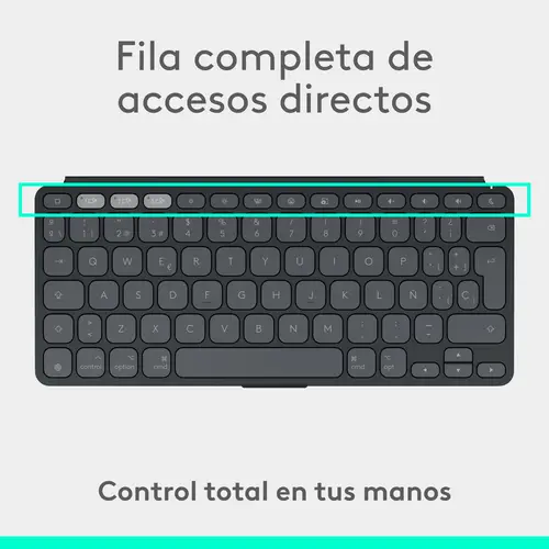 Keys-To-Go 2, teclado inalámbrico portátil para iPad con tapa integrada, estilizado y compacto, para iPad, iPhone, Mac y Apple TV, para alternar fácilmente entre dispositivos, Grafite - Imagen 9
