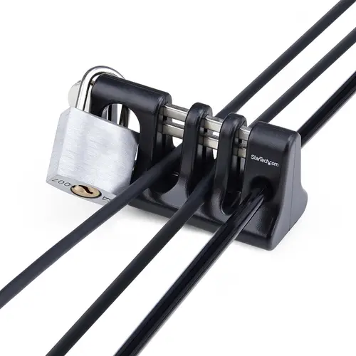 Candado de Anclaje para Cableado de Periféricos - Gestionador de Seguridad con Candado para Cableado de Teclado y Ratón - para Ordenadores de Uso Público - TAA - Imagen 6