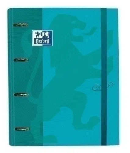CARPEBLOC OXFORD A4 4AN.100 Hj AQUA - Pack de 4 unidades