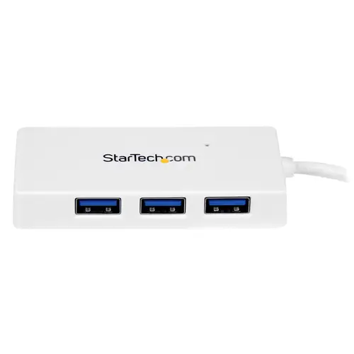 Adaptador Concentrador Hub Ladrón USB 3.0 (5Gbps) Super Speed para Laptop de 4 Puertos Salidas - Blanco - Imagen 3