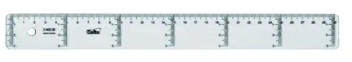 REGLA CRISTAL SAFTA 30 CENTIMETROS
